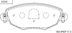 Комплект тормозных колодок ASIMCO KD6731