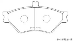 Комплект тормозных колодок ASIMCO KD6749