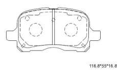 Комплект тормозных колодок ASIMCO KD6769