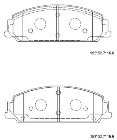 Комплект тормозных колодок ASIMCO KD6779