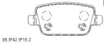 Комплект тормозных колодок ASIMCO KD6782