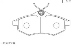 Комплект тормозных колодок ASIMCO KD7539