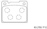 Комплект тормозных колодок ASIMCO KD7568