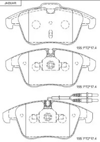 Комплект тормозных колодок ASIMCO KD7575