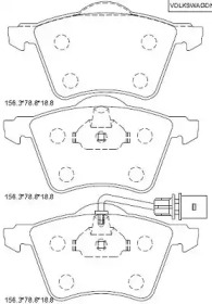 Комплект тормозных колодок ASIMCO KD7580