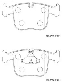 Комплект тормозных колодок ASIMCO KD7582