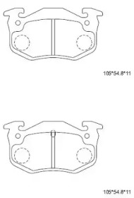 Комплект тормозных колодок ASIMCO KD7719