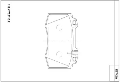 Комплект тормозных колодок ASIMCO KD7742W