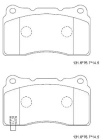 Комплект тормозных колодок ASIMCO KD7744