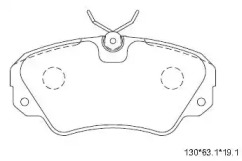 Комплект тормозных колодок ASIMCO KD7769