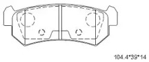 Комплект тормозных колодок ASIMCO KD9735