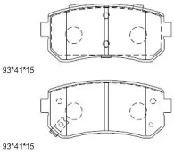 Комплект тормозных колодок ASIMCO KD9745