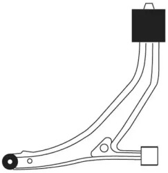 Рычаг независимой подвески колеса FRAP 3331