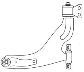 Рычаг независимой подвески колеса FRAP 4127