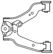 Рычаг независимой подвески колеса FRAP 4454