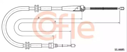 Трос COFLE 11.6685