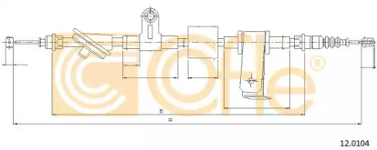 Трос COFLE 12.0104