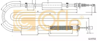 Трос COFLE 12.0722