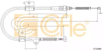 Трос COFLE 17.0340