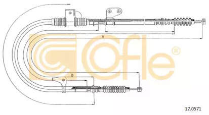 Трос COFLE 17.0571