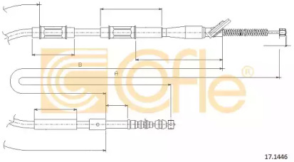 Трос COFLE 17.1446
