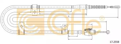 Трос COFLE 17.2558