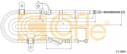 Трос COFLE 17.2605