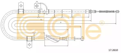 Трос COFLE 17.2610