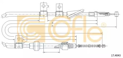 Трос COFLE 17.4043