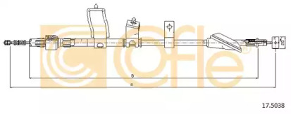 Трос COFLE 17.5038