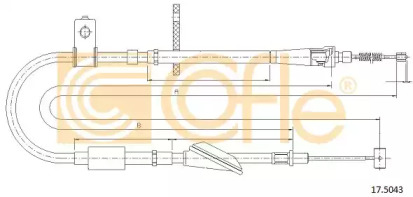 Трос COFLE 17.5043