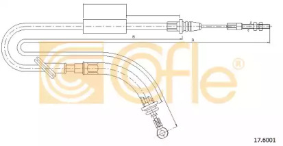 Трос COFLE 17.6001