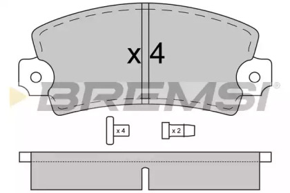 Комплект тормозных колодок BREMSI BP2026