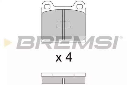 Комплект тормозных колодок BREMSI BP2054