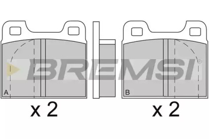 Комплект тормозных колодок BREMSI BP2088