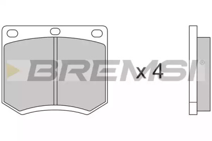 Комплект тормозных колодок BREMSI BP2139