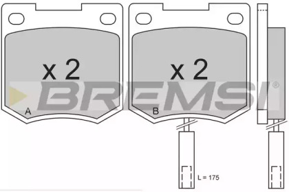 Комплект тормозных колодок BREMSI BP2171