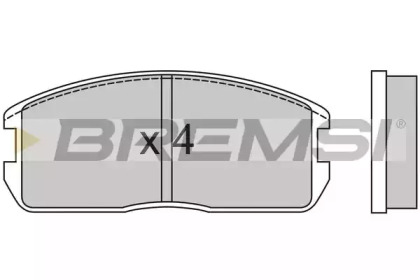 Комплект тормозных колодок BREMSI BP2270