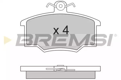 Комплект тормозных колодок BREMSI BP2281