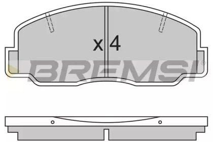 Комплект тормозных колодок BREMSI BP2305