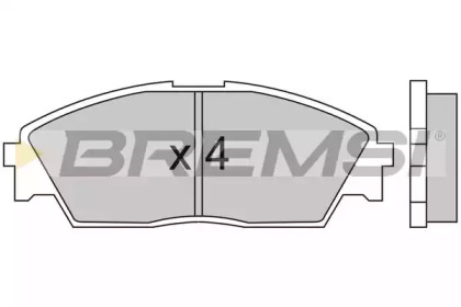 Комплект тормозных колодок BREMSI BP2350