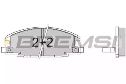 Комплект тормозных колодок BREMSI BP2367