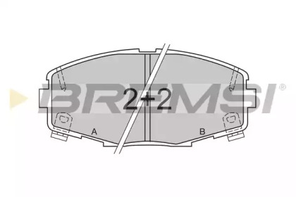 Комплект тормозных колодок BREMSI BP2378