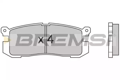 Комплект тормозных колодок BREMSI BP2424