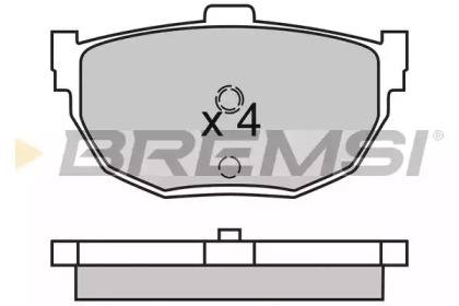 Комплект тормозных колодок BREMSI BP2447