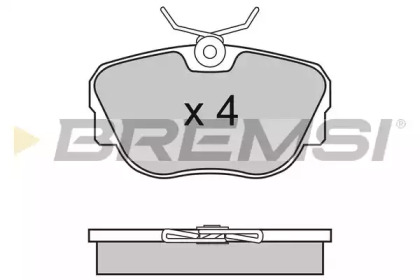 Комплект тормозных колодок BREMSI BP2451