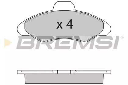 Комплект тормозных колодок BREMSI BP2462