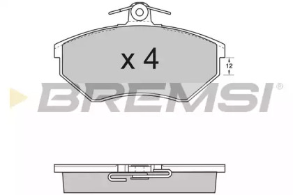 Комплект тормозных колодок BREMSI BP2532