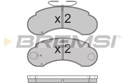 Комплект тормозных колодок BREMSI BP2566