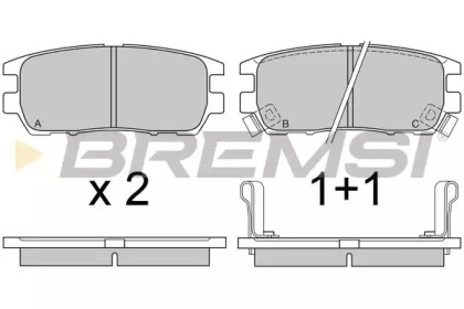 Комплект тормозных колодок BREMSI BP2574